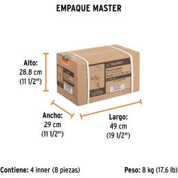 Pistolas de Pinturas Gravedad 500ml HVLP T1.7mm VM A20-24cm, PIPI-441 Truper 12129 Truper-Pistolas de Pinturas Gravedad 500ml HV