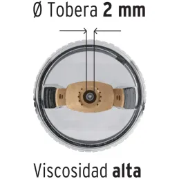 Pistolas de Pinturas Gravedad 500ml HVLP T2 mm VM A20-24cm, PIPI-442 Truper 12131 Truper-Pistolas de Pinturas Gravedad 500ml HVL