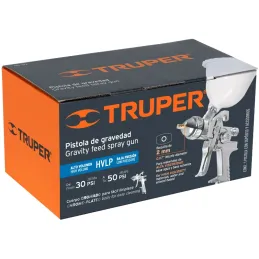 Pistolas de Pinturas Gravedad 500ml HVLP T2 mm VM A20-24cm, PIPI-442 Truper 12131 Truper-Pistolas de Pinturas Gravedad 500ml HVL