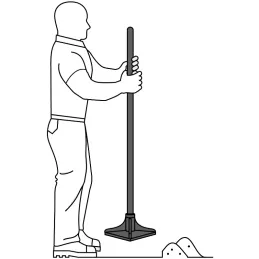 Pisones 10" x10" Aplanar y Compactar tierra, Truper 17473 Truper-Pisones 10" x10" Aplanar y Compactar tierra, Truper 17473 Fabri