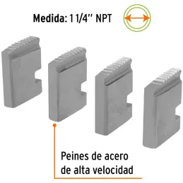 Juego de 4 Peines para Tarrajas 1-1/4" para T-852X, Truper 14617 Truper-Juego de 4 Peines para Tarrajas 1-1/4" para T-852X, Trup