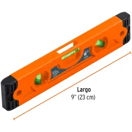 Niveles Torpedos Magneticos 9" 23cm TPE GotasVerdes, Truper 11223 Truper-Niveles Torpedos Magneticos 9" 23cm TPE GotasVerdes, Tr