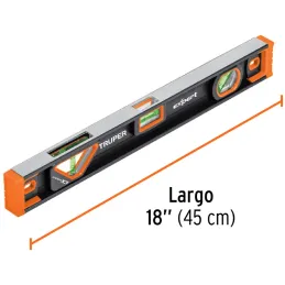 Niveles Profesionales Magneticos 18" 46cm Aluminio TPR, Truper 14625 Truper-Niveles Profesionales Magneticos 18" 46cm Aluminio T