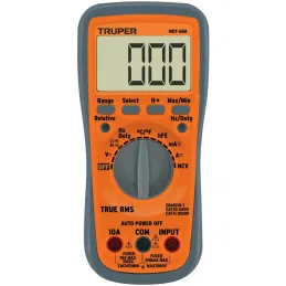 Multitester Digital Profesional NCV MUT-60A True RMS 10A Truper 100362 Truper-Multitester Digital Profesional NCV MUT-60A True R