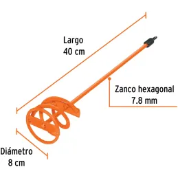 Revolvedores de Pintura 40cm x8cm Mezcladores Truper 11971 Truper-Revolvedores de Pintura 40cm x8cm Mezcladores Truper 11971 Cue