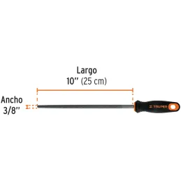 Limas Redondas Bastarda 10" x3/8 MComfortGrip, Truper 11244 Truper-Limas Redondas Bastarda 10" x3/8 MComfortGrip, Truper 11244 L