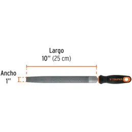 Limas Media Caña 10" x1x5/16" MConfortGrip, Truper 11243 Truper-Limas Media Caña 10" x1x5/16" MConfortGrip, Truper 11243 La lima