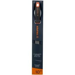 Limas Planas Bastardas 10" x1x5/16" MConfortGrip, Truper 11237 Truper-Limas Planas Bastardas 10" x1x5/16" MConfortGrip, Truper 1