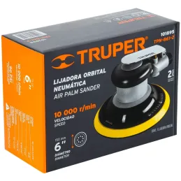 Lijadoras Neumaticas 6" EJE3/16 E1/4 CarcasaAluminio, Truper 101895 Truper-Lijadoras Neumaticas 6" EJE3/16 E1/4 CarcasaAluminio,