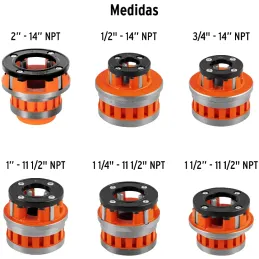 Juegos de Tarrajas para Tubos 7 Piezas HSS 1/2-2NPT, Truper 15721 Truper-Juegos de Tarrajas para Tubos 7 Piezas HSS 1/2-2NPT, Tr