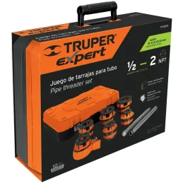 Juegos de Tarrajas para Tubos 7 Piezas HSS 1/2-2NPT, Truper 15721 Truper-Juegos de Tarrajas para Tubos 7 Piezas HSS 1/2-2NPT, Tr
