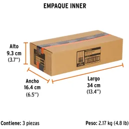 Juego de Formones 3 Piezas x100mm ComfortGrip, Truper 17759 Truper-Juego de Formones 3 Piezas x100mm ComfortGrip, Truper 17759 F