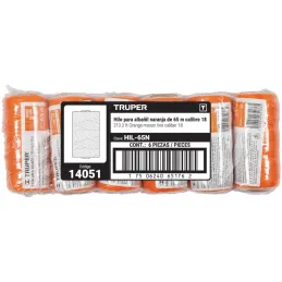 Hilos para albañil 65m 3Cabos ColorNaranja, Truper 14051 Truper-Hilos para albañil 65m 3Cabos ColorNaranja, Truper 14051 Hilo de