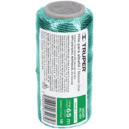 Hilos para albañil 65m 3Cabos ColorVerde, Truper 14049 Truper-Hilos para albañil 65m 3Cabos ColorVerde, Truper 14049 Hilo de pol