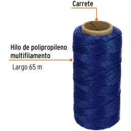 Hilos para albañil 65m 3Cabos ColorAzul, Truper 14048 Truper-Hilos para albañil 65m 3Cabos ColorAzul, Truper 14048 Hilo de polip