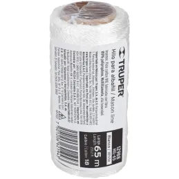 Hilos para albañil 65m 3Cabos ColorBlanco, Truper 12988 Truper-Hilos para albañil 65m 3Cabos ColorBlanco, Truper 12988 Hilo de p