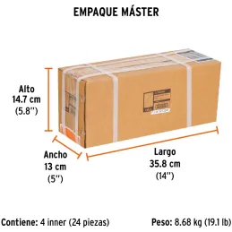 Cinceles SDS Plus Cincel Azulejo 1-1/2" x27cm AC para RotoMartillos, Truper 13925 Truper-Cinceles SDS Plus Cincel Azulejo 1-1/2"