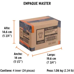 Conector Sistema Click Macho E3/4, Truper 101597 Truper-Conector Sistema Click Macho E3/4, Truper 101597 Fabricado en latón sóli