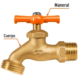 Caños para Jardin de Nariz 1/2" Salida3/4 Granel, Truper 100817 Truper-Caños para Jardin de Nariz 1/2" Salida3/4 Granel, Truper 