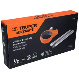 Cabezal para dado para tarrajas 1/2 hasta 2", Truper 14339 Truper-Cabezal para dado para tarrajas 1/2 hasta 2", Truper 14339 Cab