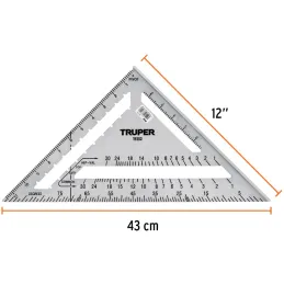 Escuadras para Muros de Yeso 12" x5mm AluminioLigero, Truper 15132 Truper-Escuadras para Muros de Yeso 12" x5mm AluminioLigero, 