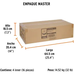 Cardas Copa 5" Trenzado Grueso MultiRosca Truper 100856 Truper-Cardas Copa 5" Trenzado Grueso MultiRosca Truper 100856 Fabricada
