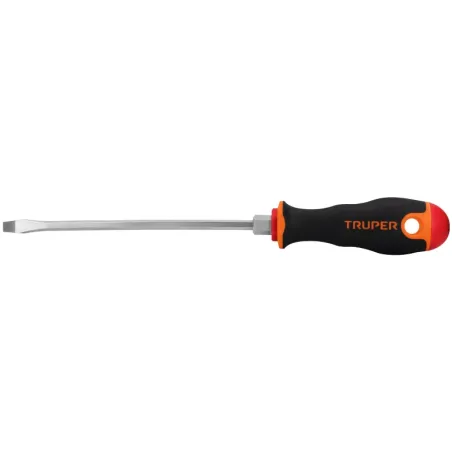 Desarmador Plano Bhex 3/16" x6" ComfortGrip Truper 100832 Truper-Desarmador Plano Bhex 3/16" x6" ComfortGrip Truper 100832 Barra