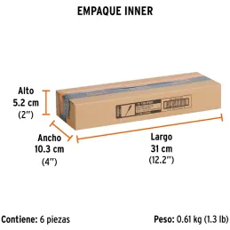 Desarmador Plano Bhex 3/16" x6" ComfortGrip Truper 100832 Truper-Desarmador Plano Bhex 3/16" x6" ComfortGrip Truper 100832 Barra