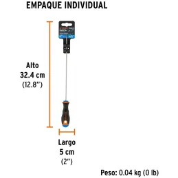 Desarmador Estrella BHex 1/8" x8" ComfortGrip Truper 100835 Truper-Desarmador Estrella BHex 1/8" x8" ComfortGrip Truper 100835 B