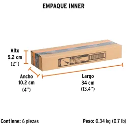 Desarmador Estrella BHex 1/8" x8" ComfortGrip Truper 100835 Truper-Desarmador Estrella BHex 1/8" x8" ComfortGrip Truper 100835 B