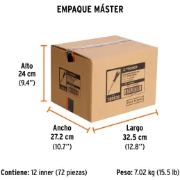 Desarmador Estrella BHex 3/16" x4" ComfortGrip Truper 100836 Truper-Desarmador Estrella BHex 3/16" x4" ComfortGrip Truper 100836