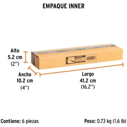 Desarmador Estrella BHex 3/16" x10" ComfortGrip Truper 100837 Truper-Desarmador Estrella BHex 3/16" x10" ComfortGrip Truper 1008
