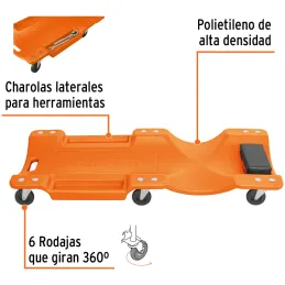 Camas Plasticas para Mecanico 40" Ergonomico Rodajes360, Truper 100904 Truper-Camas Plasticas para Mecanico 40" Ergonomico Rodaj