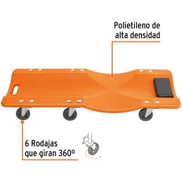 Camas Plasticas para Mecanico 36" Ergonomico Rodajes360, Truper 100903 Truper-Camas Plasticas para Mecanico 36" Ergonomico Rodaj