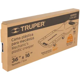 Camas Plasticas para Mecanico 36" Ergonomico Rodajes360, Truper 100903 Truper-Camas Plasticas para Mecanico 36" Ergonomico Rodaj