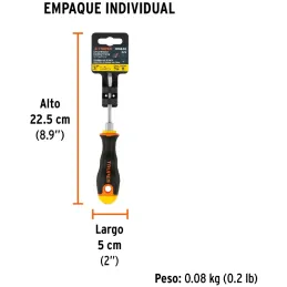 Desarmador Cabinet BHex 3/16" x3" ComfortGrip Truper 100840 Truper-Desarmador Cabinet BHex 3/16" x3" ComfortGrip Truper 100840 B