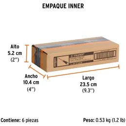 Desarmador Cabinet BHex 3/16" x3" ComfortGrip Truper 100840 Truper-Desarmador Cabinet BHex 3/16" x3" ComfortGrip Truper 100840 B