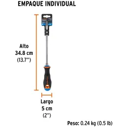 Desarmador Estrella BHex 3/8" x8" ComfortGrip Truper 100839 Truper-Desarmador Estrella BHex 3/8" x8" ComfortGrip Truper 100839 B