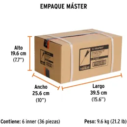 Desarmador Estrella BHex 3/8" x8" ComfortGrip Truper 100839 Truper-Desarmador Estrella BHex 3/8" x8" ComfortGrip Truper 100839 B