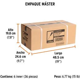 Desarmador Estrella BHex 1/4" x12" ComfortGrip Truper 100838 Truper-Desarmador Estrella BHex 1/4" x12" ComfortGrip Truper 100838