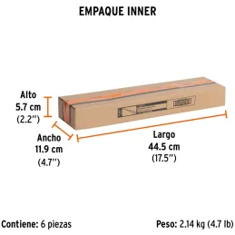 Desarmador Plano de Golpe 3/8" x10" Bhex Macetato Truper 100813 Truper-Desarmador Plano de Golpe 3/8" x10" Bhex Macetato Truper 