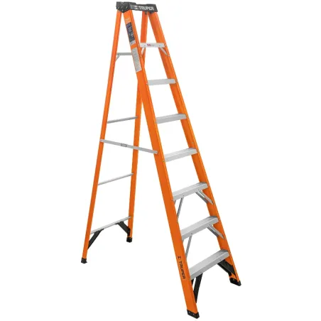 Escaleras de Tijera 7 Peldaños T2 Max3.7m P10.5kg FibraVidrio, Truper 100227 Truper-Escaleras de Tijera 7 Peldaños T2 Max3.7m P1