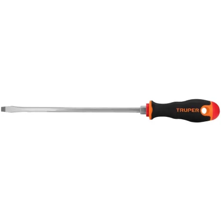 Desarmador Plano Bhex 5/16" x10" ComfortGrip Truper 18546 Truper-Desarmador Plano Bhex 5/16" x10" ComfortGrip Truper 18546 Barra