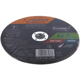 Discos de Corte Metal 7" x1.5mm OAluminio Inox D7/8 T41, Truper 11998 Truper-Discos de Corte Metal 7" x1.5mm OAluminio Inox D7/8