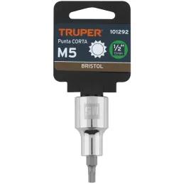 Dados Punta Bristol M5 E1/2 Pcorta CrVanadio Truper 101292 Truper-Dados Punta Bristol M5 E1/2 Pcorta CrVanadio Truper 101292 Fab