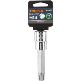 Dados Punta Bristol M14 E1/2 Plarga CrVanadio Truper 101303 Truper-Dados Punta Bristol M14 E1/2 Plarga CrVanadio Truper 101303 F