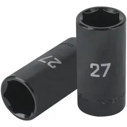 Dados 27mm E1/2 Impacto Tubulares Hexagonales CrMolibdeno, Truper 100926 Truper-Dados 27mm E1/2 Impacto Tubulares Hexagonales Cr