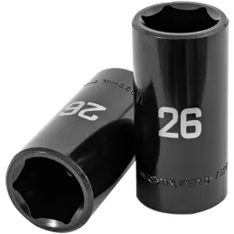 Dados 26mm E1/2 Impacto Tubulares Hexagonales CrMolibdeno, Truper 100925 Truper-Dados 26mm E1/2 Impacto Tubulares Hexagonales Cr