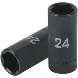 Dados 24mm E1/2 Impacto Tubulares Hexagonales CrMolibdeno, Truper 100923 Truper-Dados 24mm E1/2 Impacto Tubulares Hexagonales Cr