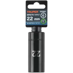 Dados 22mm E1/2 Impacto Tubulares Hexagonales CrMolibdeno, Truper 100921 Truper-Dados 22mm E1/2 Impacto Tubulares Hexagonales Cr